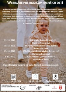 Webináre pre rodičov menších detí